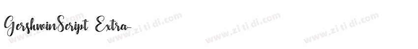 GershwinScript Extra字体转换
